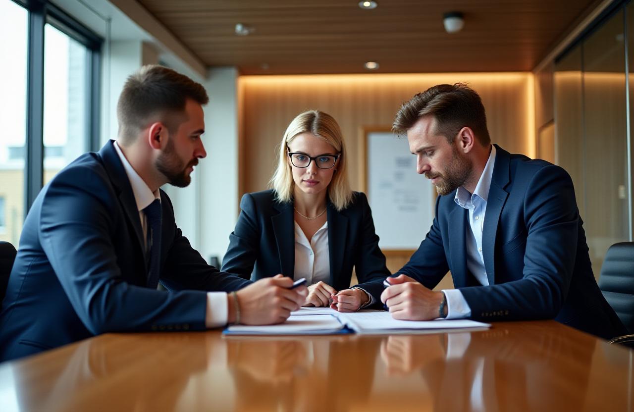Umbra Legal professionals in a high-level commercial negotiation